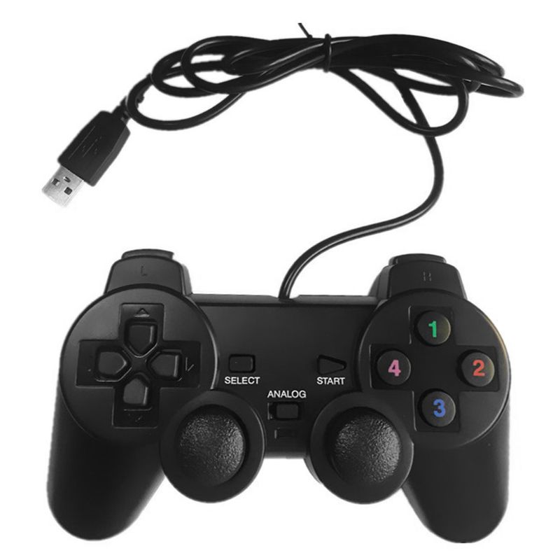 

USB Wired Gamepad Single/Double Vibration Game Controller for PC Computer N84A