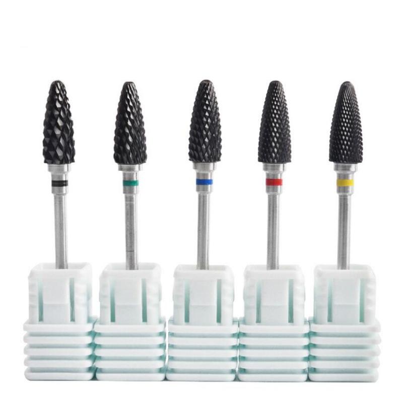 

EWT Electric Manicure Drill 5pcs Black Ceramic Grinding Head Type Electric Nail Drill Auxiliary Accessories Manicure Tool