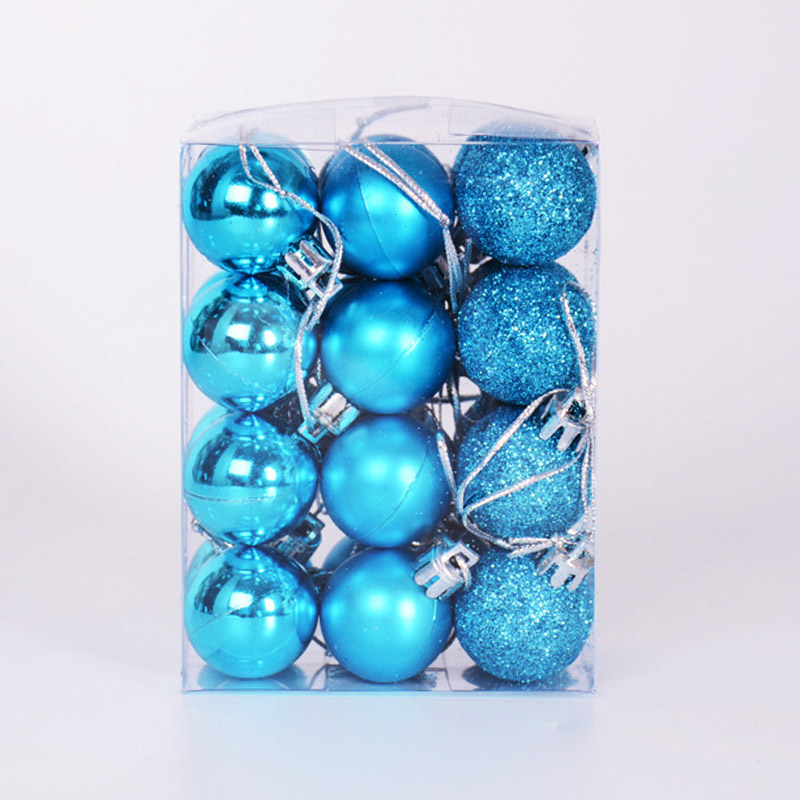 

24pcs 30mm Mini Christmas Balls Baubles Plastic Tree Hanging Decorations For Party TP899