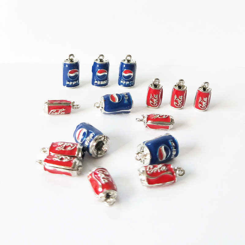 

10pcs Cola Alloy Enamel Charms 3D Drink Bottle Pendants Charm For DIY Decoration Earring Keyring Jewelry Handmade Making FX017