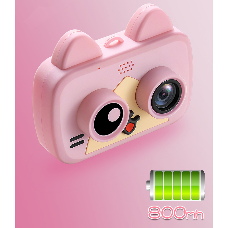 

1200W WIFI Children'S Camera Mini Cute Cat Digital Kids Camera for Child Baby Photo Selfie 1080P CHildren Baby Gifts