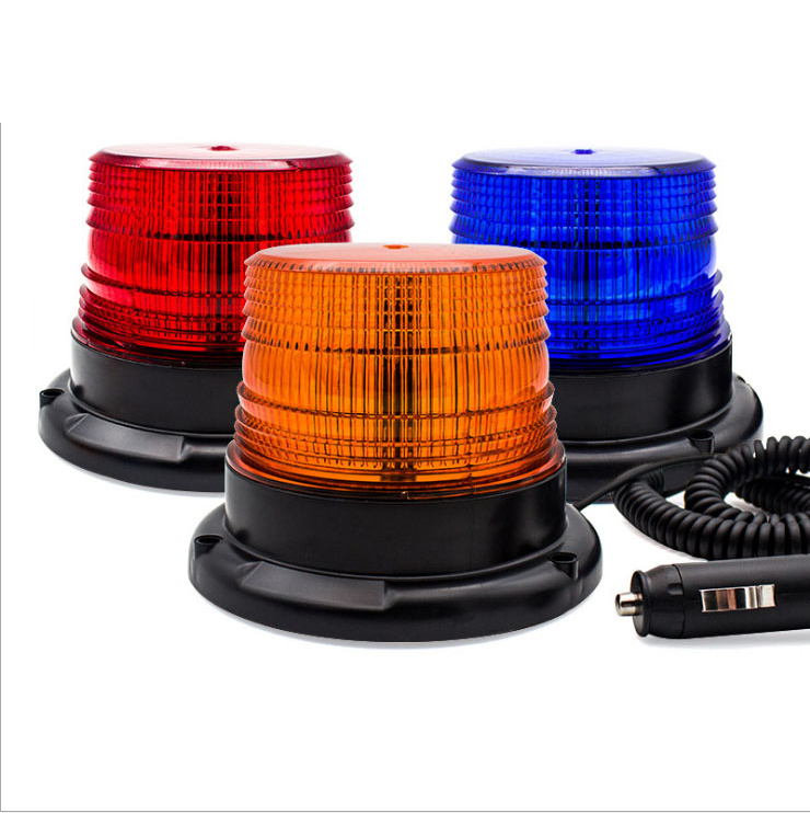 

Waterproof Led Warning Light for Trucks Beacon Lights Highlight 12V/24V Magnetic Attraction Strobe Emergency Light