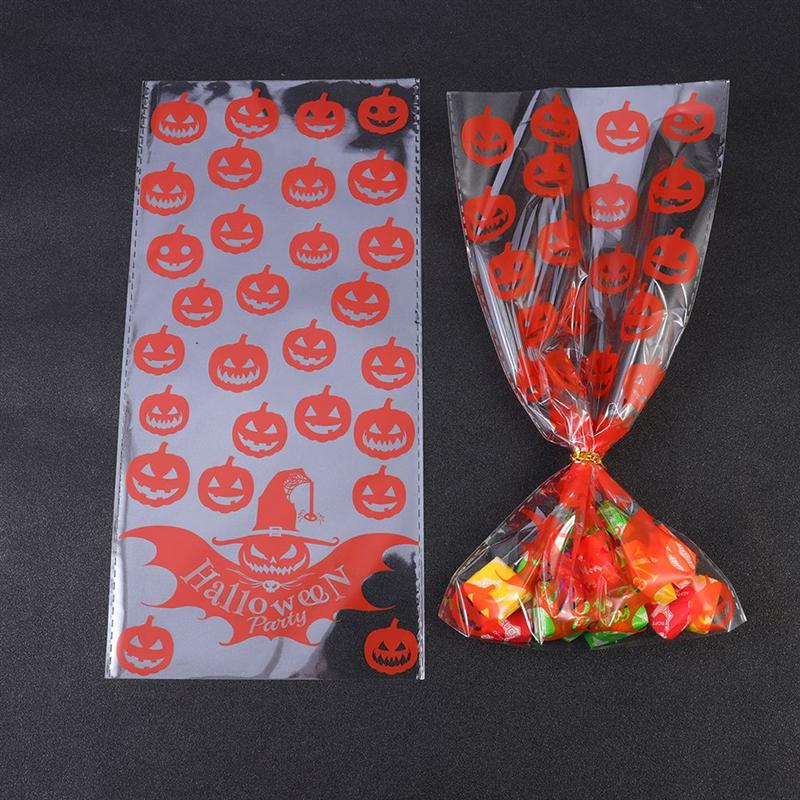

50Pcs Plastic Bag Creative Cookie Candy Bags Wedding Birthday Favors Easter Birthday Party Snack Gift Bag Packaging Gift
