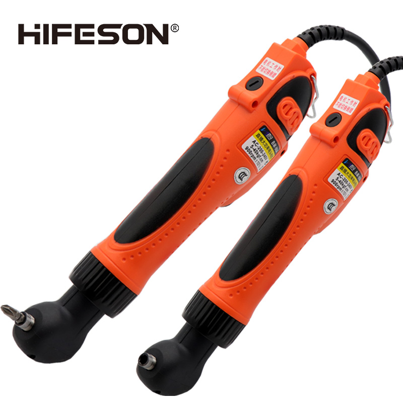 

HIFESON 1/4 inch 6.35mm 220V Right Angle Electric Screwdriver with EU Plug adapter Variable Speed Torque Adjustment
