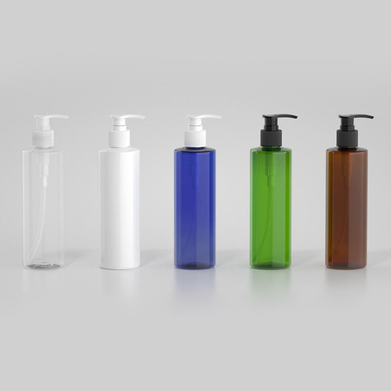 

250ml Empty Plastic Lotion Pump Bottles white brown Cosmetic Container With Liquid Soap Dispenser Shampoo Refillable Bottles