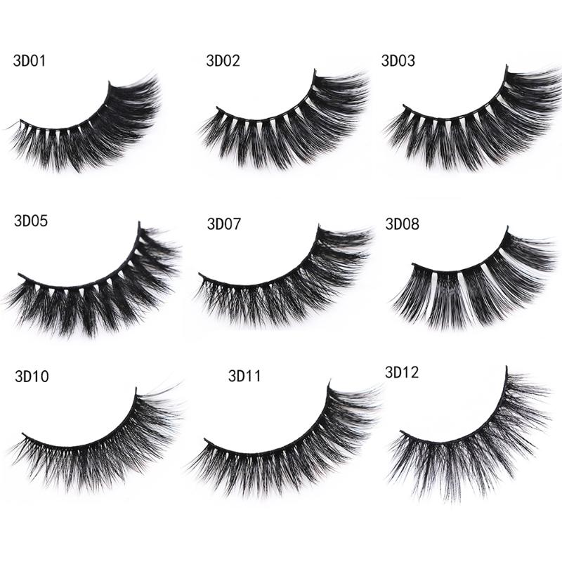 

NEW 3D Faux Mink Hair Soft False EyelashesHandmade Fluffy Wispy Thick Lashes Makeup Soft Eyelashes