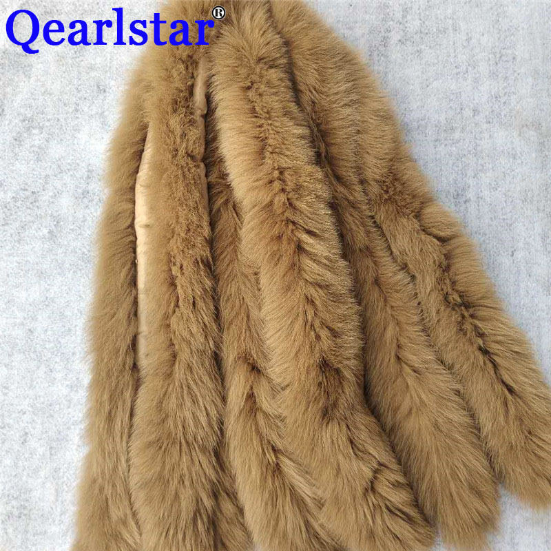 

Qearlstar Real Tails Fur Collar Woman Man Fashion Winter Jackets Decor 10 pieces/lot Scarves Wholesale special 74*12cm Zxx01