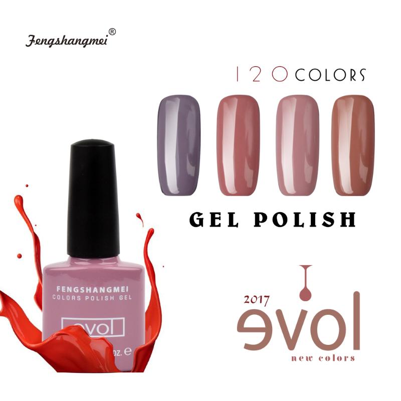 

fengshangmei 8ml UV Gel Nail Polish Easy Colored DIY Semi-permanent Gel Varnish Popular Soak Off Enamels Gellak Lacquer, 09