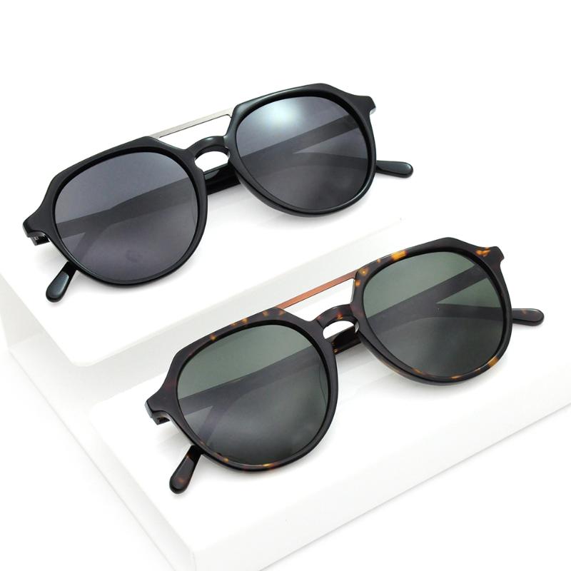 

LONSY High Quality Vintage Acetate Polarized Sunglasses Classic Brand Designed Driving Sun Glasses For Men/Women