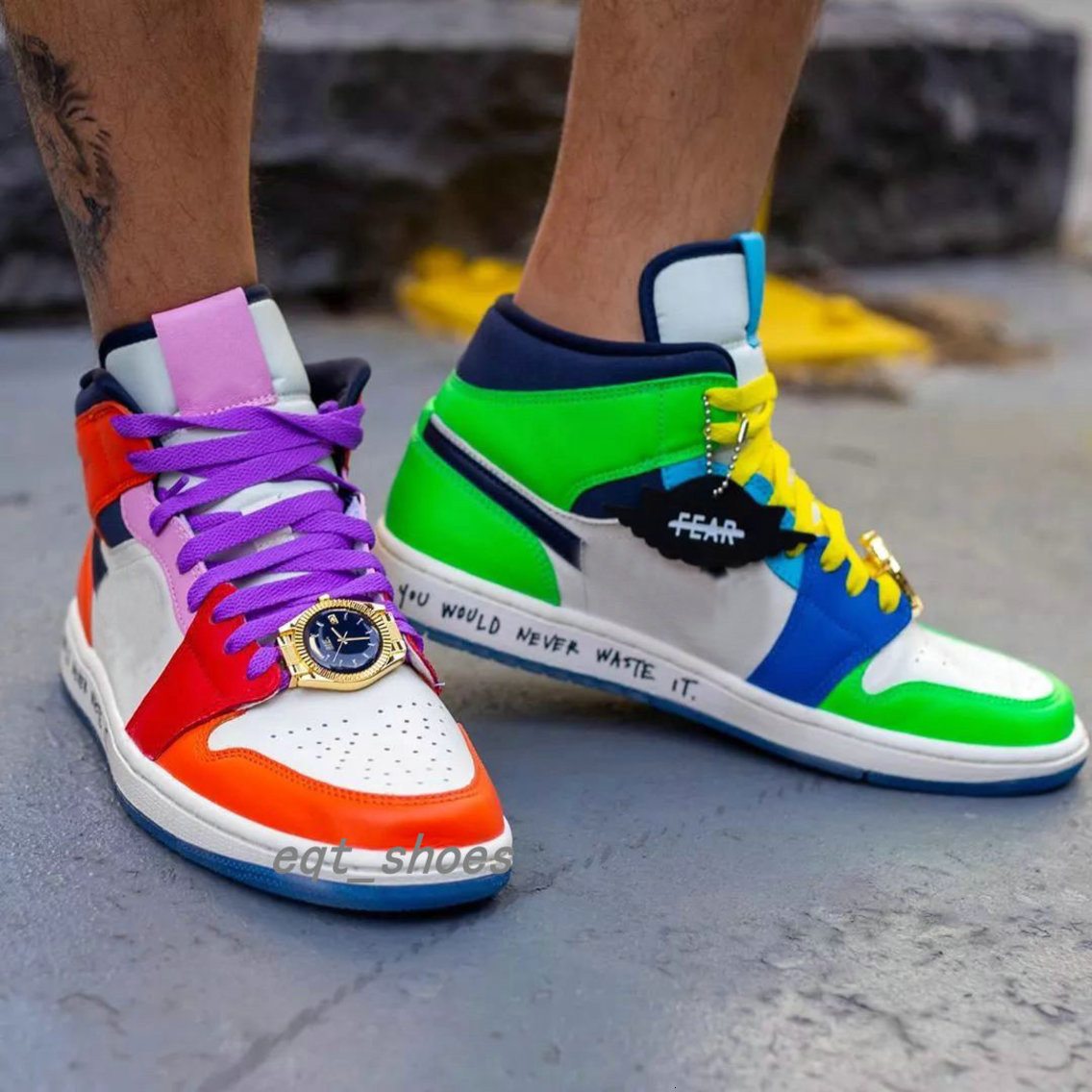 

Fashion New release 1 I OG Melody Ehsani Mid Fearless WMNS MEN Basketball Shoes 1s sneakers, Multi