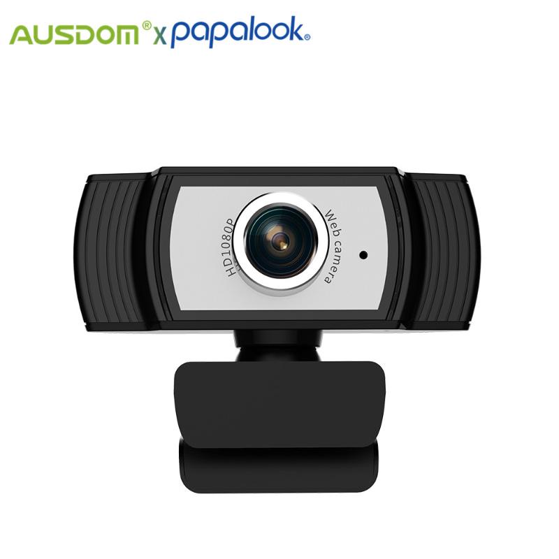 

AUSDOM AW33 Webcam Full HD 1080P USB Camera For Video Conference or Skype With Noise Cancellig Mic Streaming Web Camera