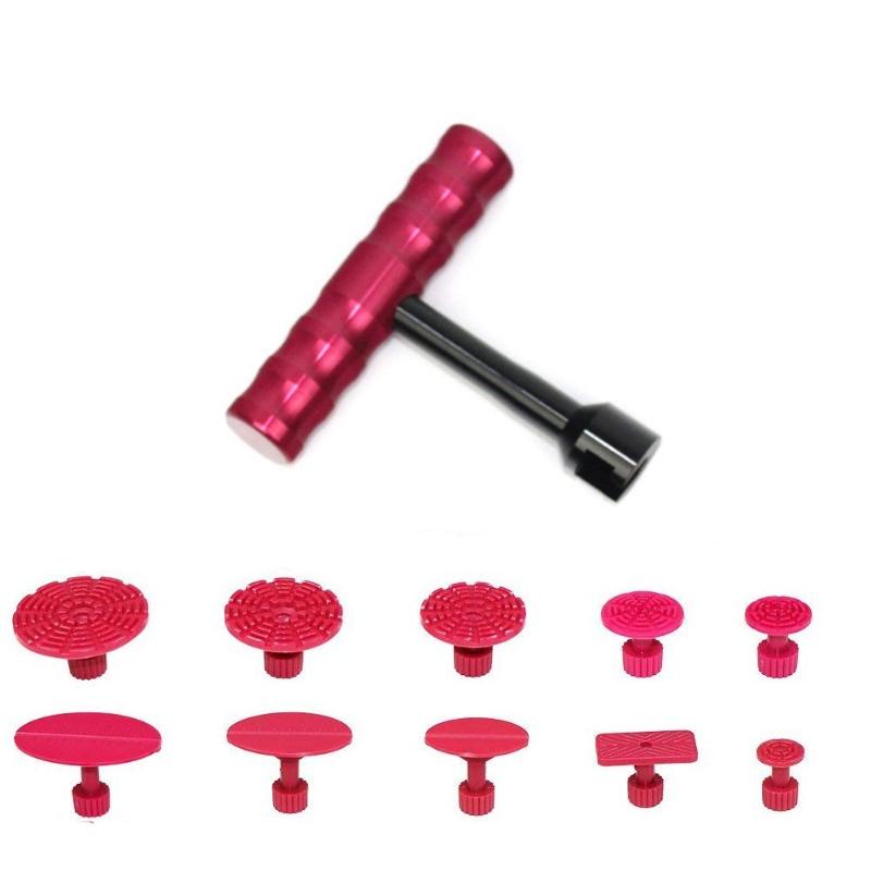 

PDR 10pcs glue pulling Tabs +1 pcs T-Bar glue puller PDR Tools Dent Puller Kit Paintless Dent Repair Tools