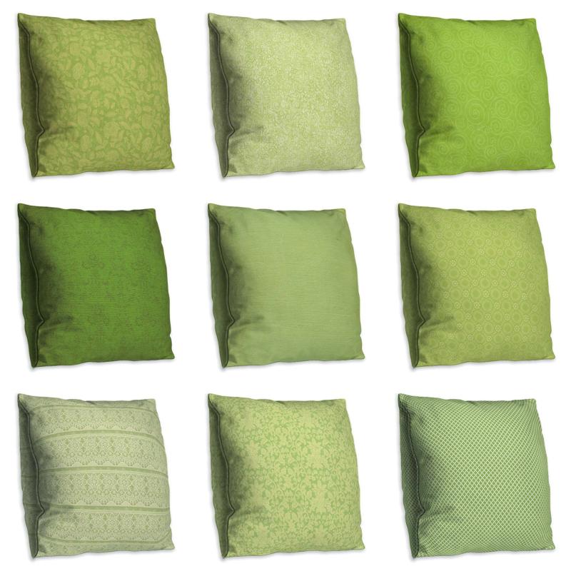 

Green Color Double Side Print Cushion Cover Polyester Decorative for Sofa Seat Soft Throw Pillow Case Cover 45x45cm Home Decor, 13