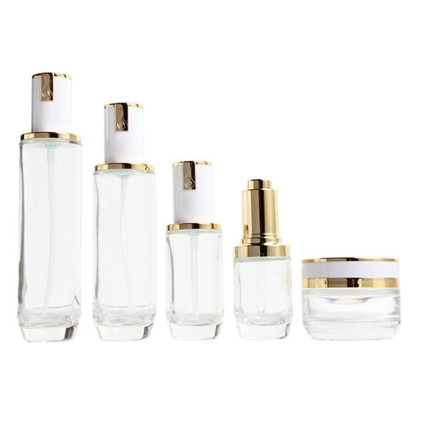 

100pcs New glass packaging material emulsion cosmetics push-type bottle essence dropper bottle 50g facial mask cream bottle
