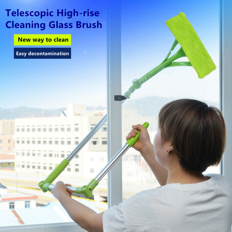 

New Window Cleaner High-rise Cleaning Brush Multi Glass Cleaner Mirrors Wiper Sponge Mop Clean Windows Dust Brush