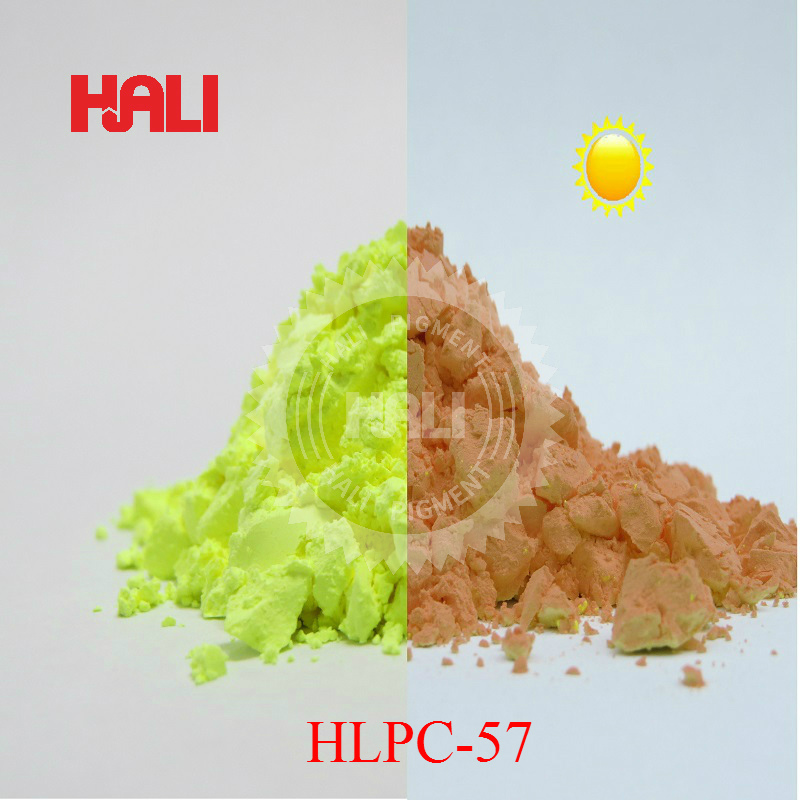 

double color photochromic powder,sunlight sensitive pigment,color:yellow to orange,item:HLPC-57,1lot=50gram,free shipping