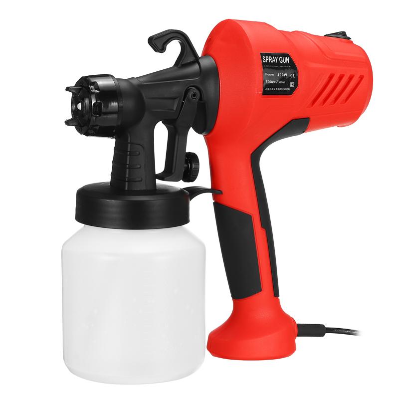 

400W Electric Spray Gun 2.5mm Nozzle Size 800ml High Power Household Paint Sprayer Flow Control Easy Spraying Cleaning Tools