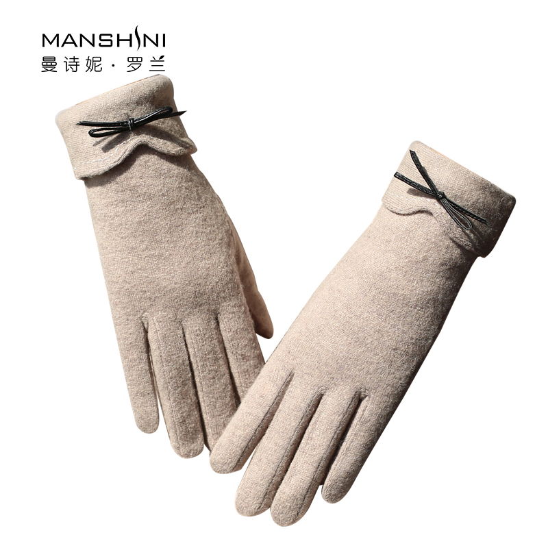 

Autumn And Winter add velvet thick warm cashmere gloves telefingers gloves cashmere blends touch screen women winter 0813