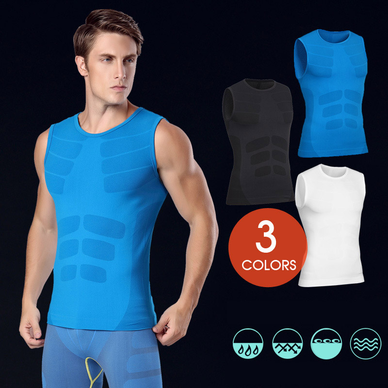 

New 2020 high elastic sport sleeveless Men Fitness Training Running GYM Muscle tight skinny shape sportswear vest mens, Black