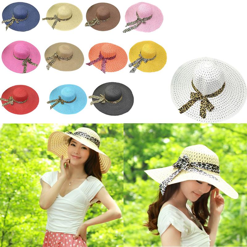 

2020 Fashion Sun Hat Women'S Summer Foldable Straw Hats Hollowing Caps For Women Beach Headwear Bowknot Ribbon, Red
