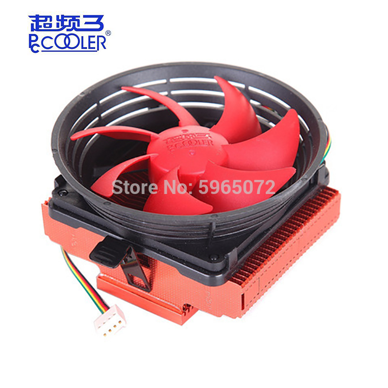 

Pccooelr 4Pin PWM Silent cpu air cooling fan computer components Radiator Processor cooler for Intel LGA 775/1151/1155 AMD AM3/4