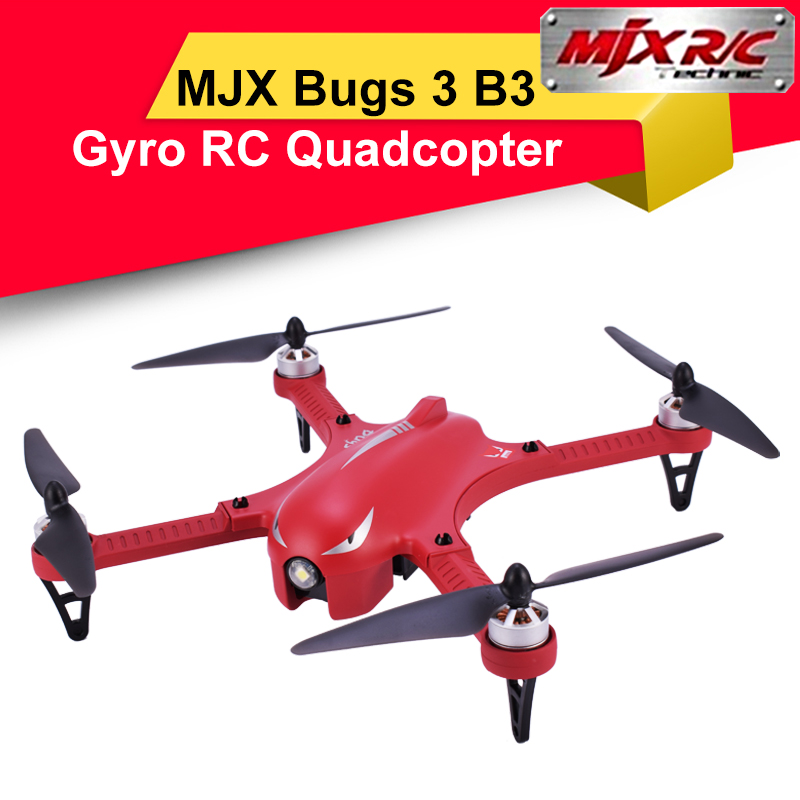 

MJX Bugs 3 B3 2.4G Gyro RC Quadcopter Brushless Motor Drone Professional Drone Helicopter Red/White for Camera