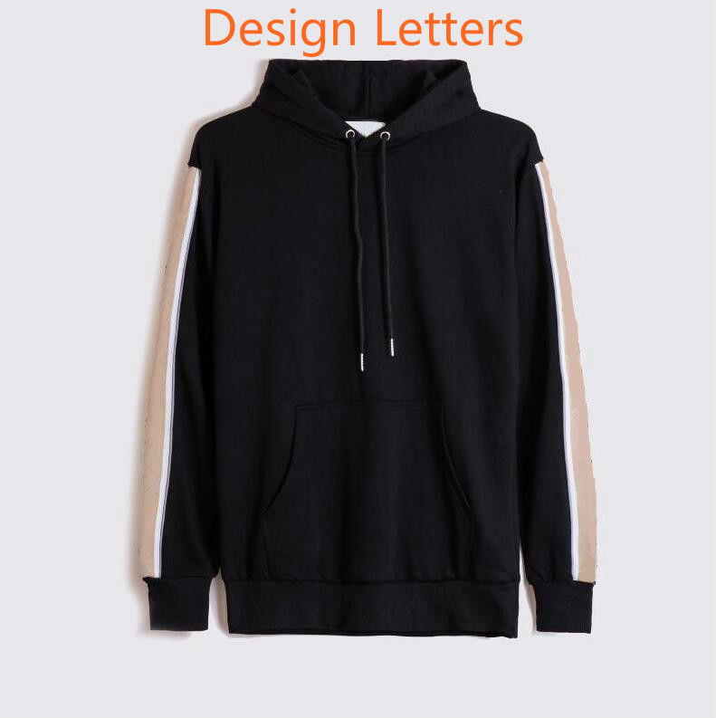 

20FW Design Letters Printed Fashion Hoodie Men Women Sweatshirt Pullovers Casual Sweater Streewear Hooded Homme Clothes S-2XL, Beige
