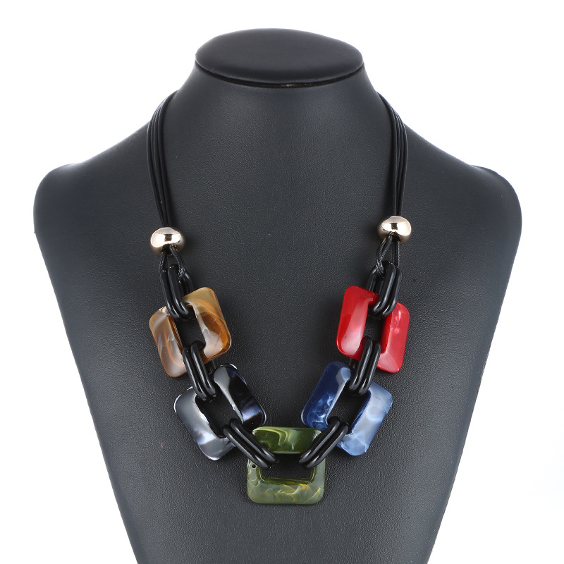 

ZG Fashion Leather Cord Statement 2020 Necklace & Pendants Vintage Weaving Collar Choker For Women Jewelry