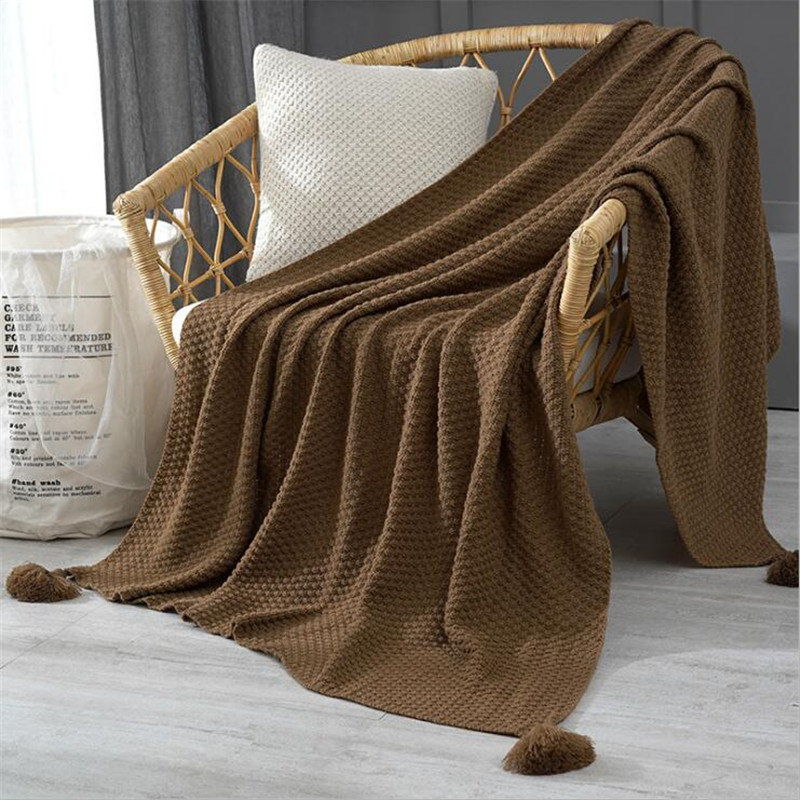 

Ins Nordic sofa blanket blanket office nap shawl knitted wool casual air conditioning several sizes