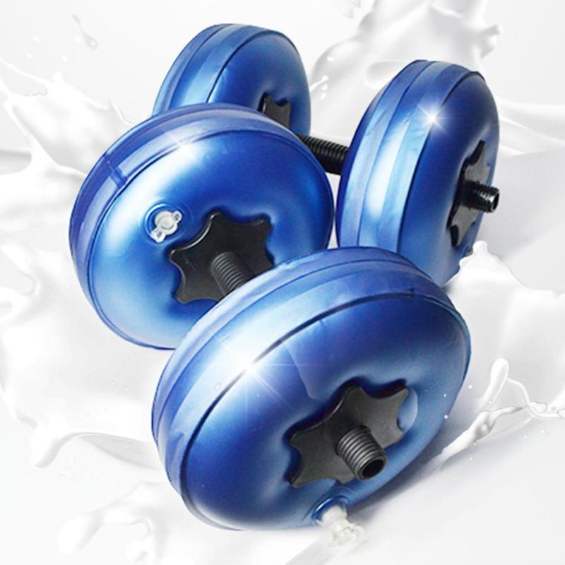 

8-10kg Fitness Water-filled Dumbbell Fitness Equipment Training Arm Muscle Adjustable Convenient Water Injection Dumbb, Blue