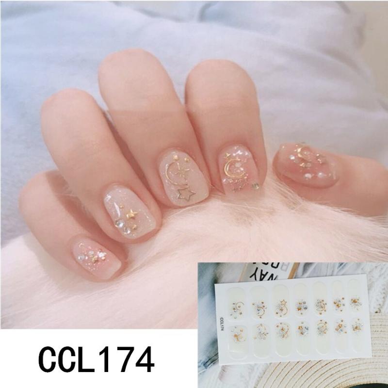 

1 Sheet Glitter Series Powder Sequins Fashion Nail Art Stickers Collection Manicure DIY Nail Polish Strips Wraps for Party Decor, 03
