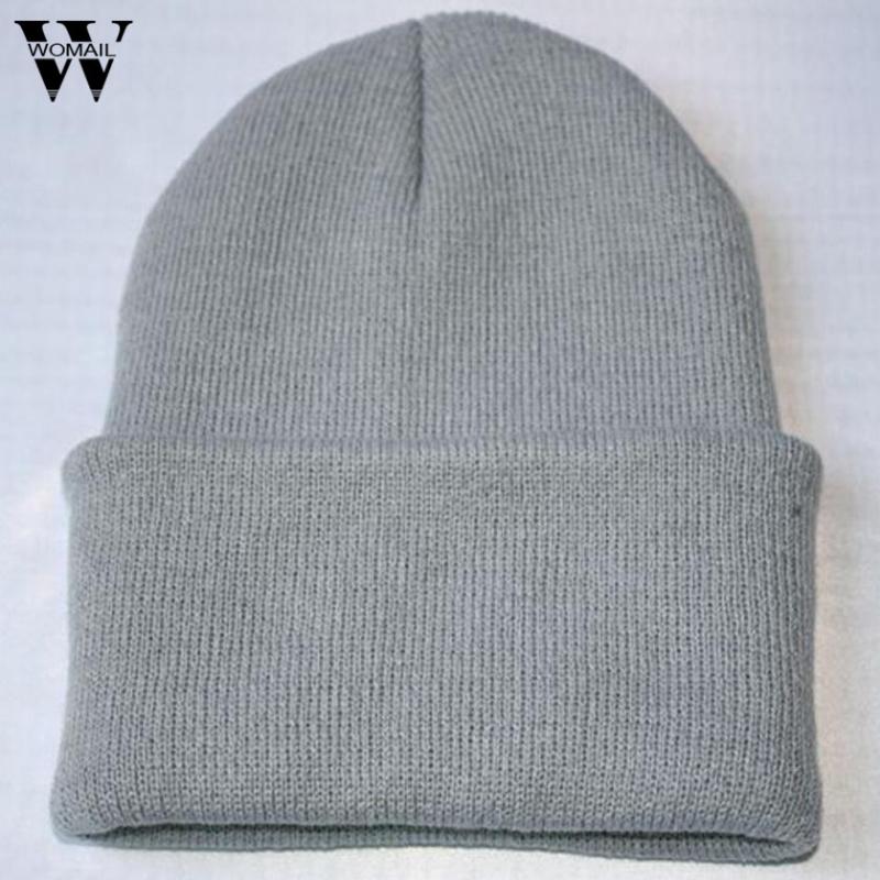 

1Pcs Solid Color Warm Winter hat for Women Knitted Beanies Cap gorros mujer invierno New Arrival, White