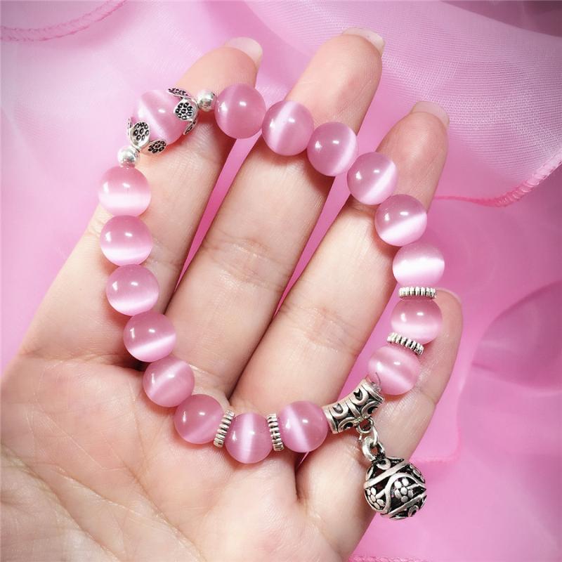 

Cat's Eye Lady Bracelet Beaded Lucky Ball Pendant Bracelet Fashion Yoga Jewelry For Woman