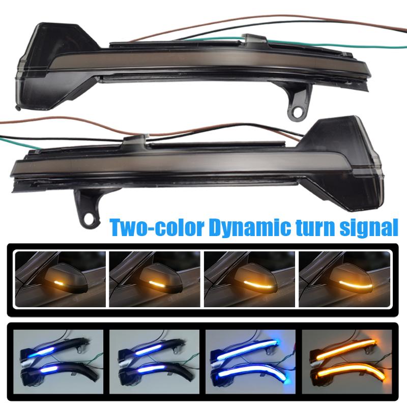 

2X Dynamic Turn Signal Light LED Side Wing Blinker Light For 5 6 7 Series F10 F11 F07 F06 F12 F13 F01 F02 2014 2020 2020, As pic