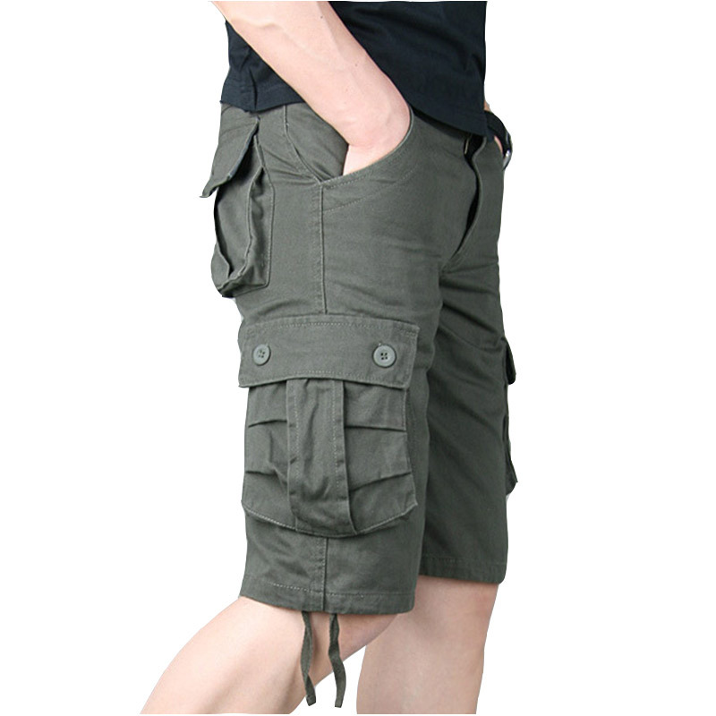 

Mens's Summer Cargo Shorts Outdoor Sport Casual Straight Loose Beach Shorts Army Tactical Plus Size 29-46 CYF269, Black