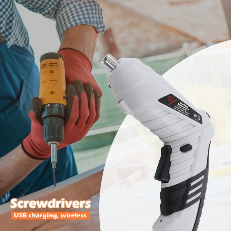 

Practical Multifunctional Drill Power Tools 3.6V Cordless Electric Screwdriver Combination Twist Drill Rechargeable