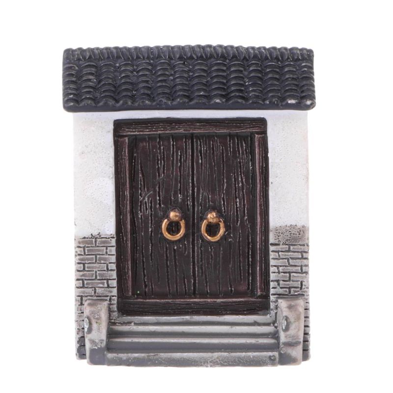 

Resin Crafts Door Model Mini Fairy Garden Miniatures DIY Landscape