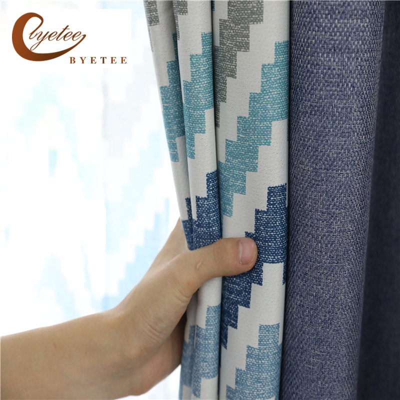 

Modern Cotton Linen Full Shading Window Curtain Blackout Curtains For Bedroom Living Room Vorhang, Gray tulle