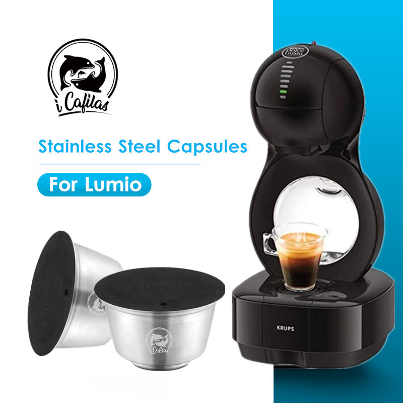 

Stainless Steel Coffee Filters For Nescafe Gusto Lumio Machine Refillable Reusable Coffee Pod
