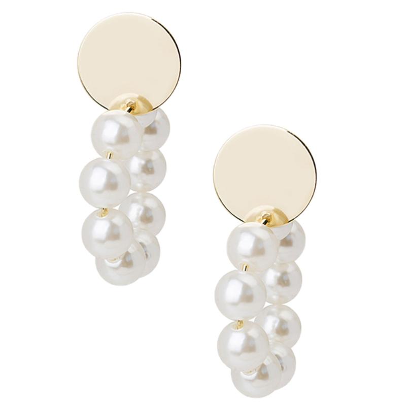 

1 Pair of Ear Accessories Stylish Earbob Pearl Eardrop Dangling Earrings for Girl