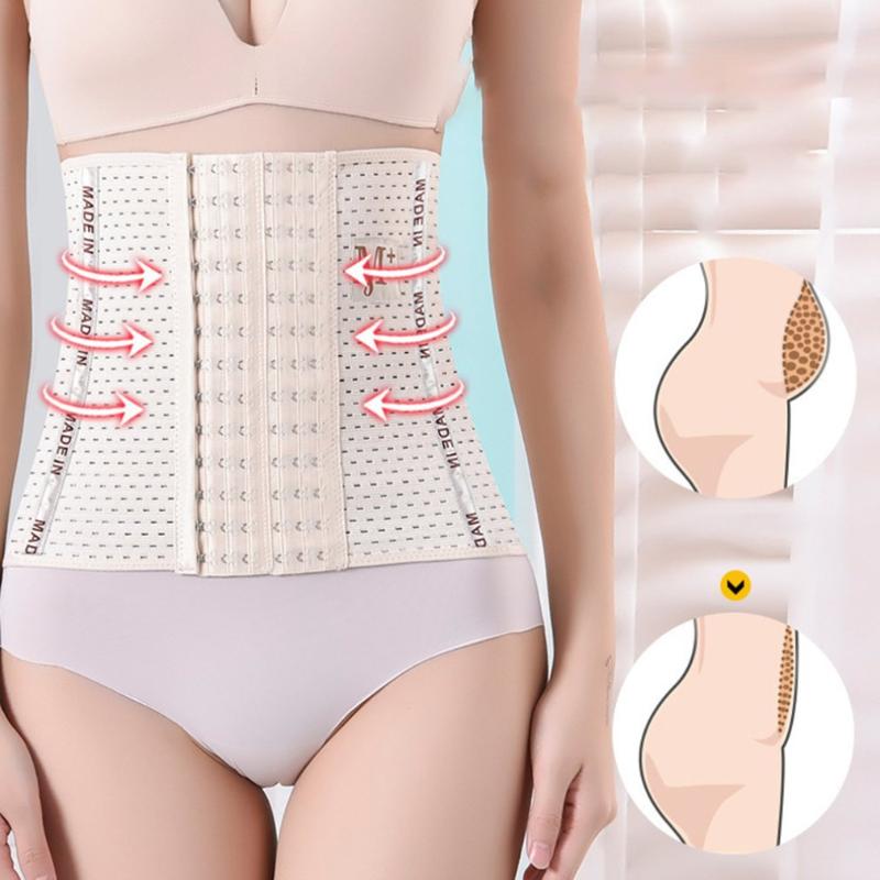 

Women High Waist Body Shaper Slimming Shaper Belt Sport Waist Trainer Cincher Control Burning Body Tummy Belt Slimming Corset, Black