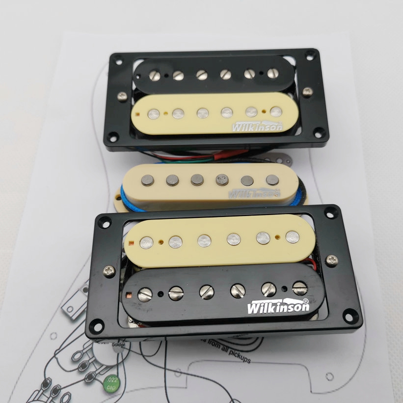 Eleciric Guitar Pickups WVH Alnico5 Pickups SSH Humbucker 1 set-image-587640381