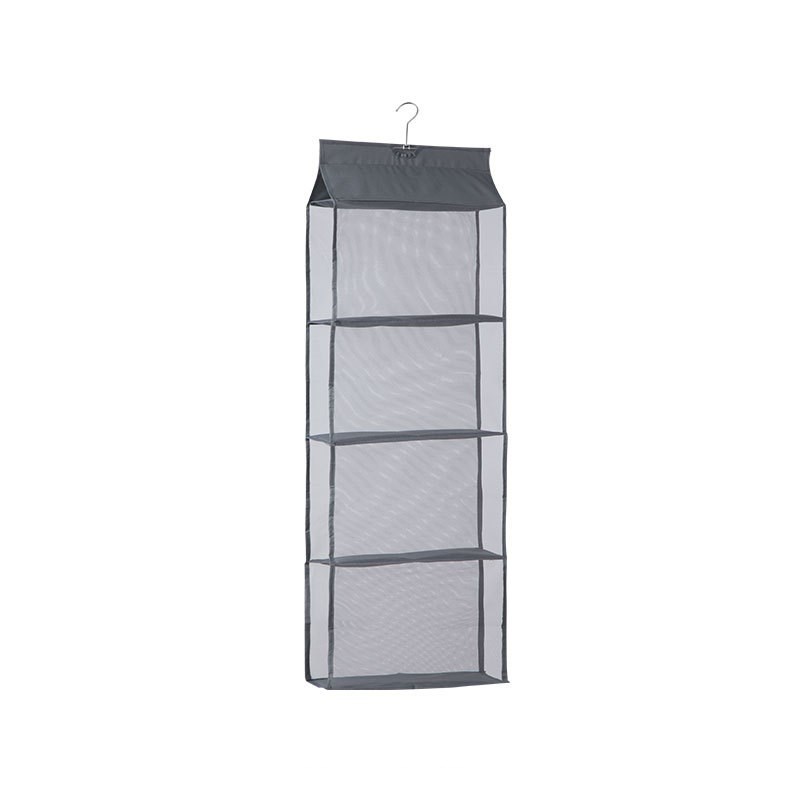

1 Piece Multi Layer Hanging Handbag Organizer Oxford Wardrobe Transparent Storage Bag For Handbag Home Closet Hanger Dust-proof, Grey 2 layers