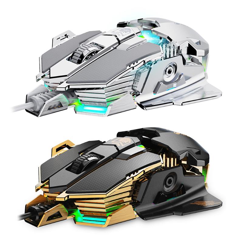 

VODOOL CW901 6 Buttons USB Wired Mechanical Mouse 4 Gears 3200DPI Adjustable Backlight Optical Gaming Mice