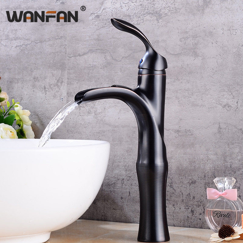 

Basin Faucets Waterfall faucet for Bathroom Basin Mixer Tap Single Handle Sink Mixer Tap Deck Mounted Bathroom Torneiras S79-390