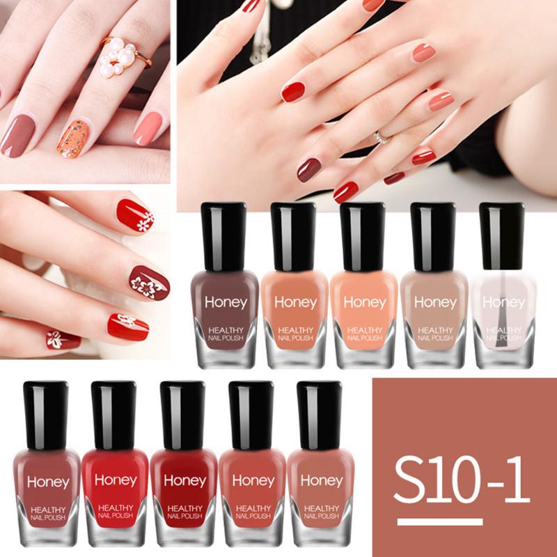 

10pcs Quick-drying Water-based Peelable Colored Gel Polish Tearing eco-friendly Nails Art Water-Based DIY Nail Beauty Polish Set, As shown