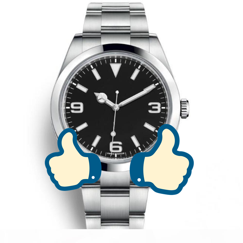 

Top NEW RX brand Explorer Black Dial Stainless Steel Automatic Casual Date Reloj De Lujo montre Relojes De Mens luxury watch.