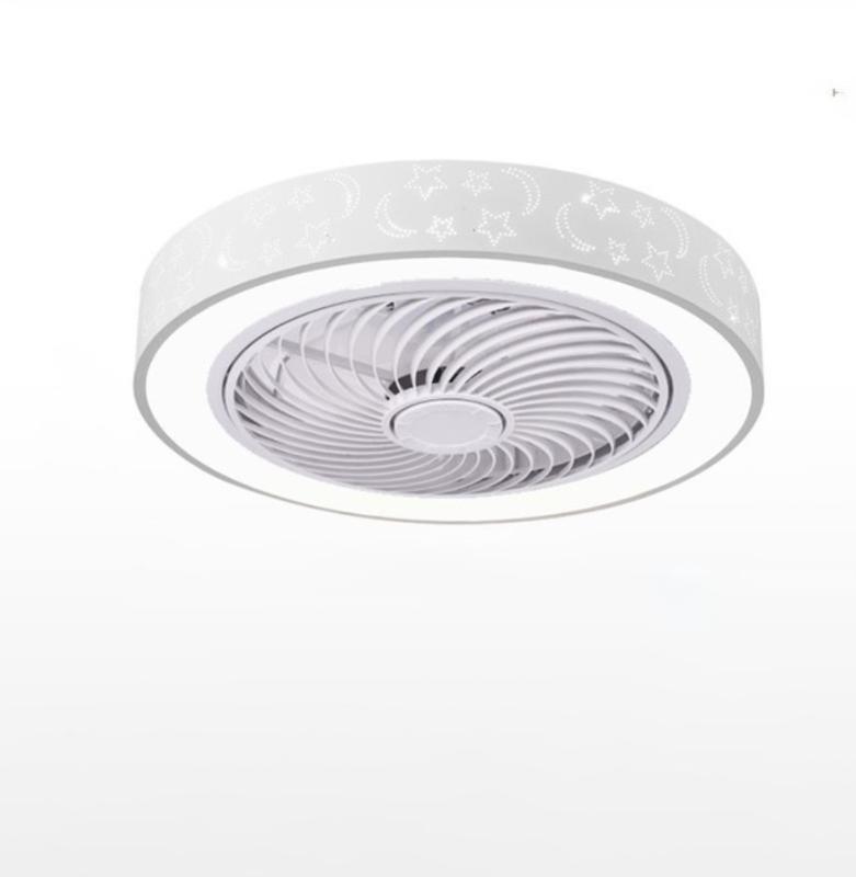 

Modern Ceiling Fans with Lights White Painted Iron Acrylic LED Fan Light Dimmable Bedroom Living Room Fan Lamp Remote Control