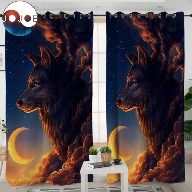 

Night Guardian by JoJoesArt Bedroom Curtain Wolf Could Blackout Luxury Curtains for Living Room The New Moon Drapes 1pc hot sale, Dreamcatcher 1 piece