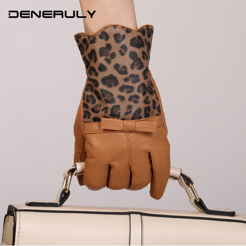 

Woman Gloves Genuine Leather Gloves Sheepskin Thickening Black Winter Luvas Motociclismo Guantes Luvare Kawiczki